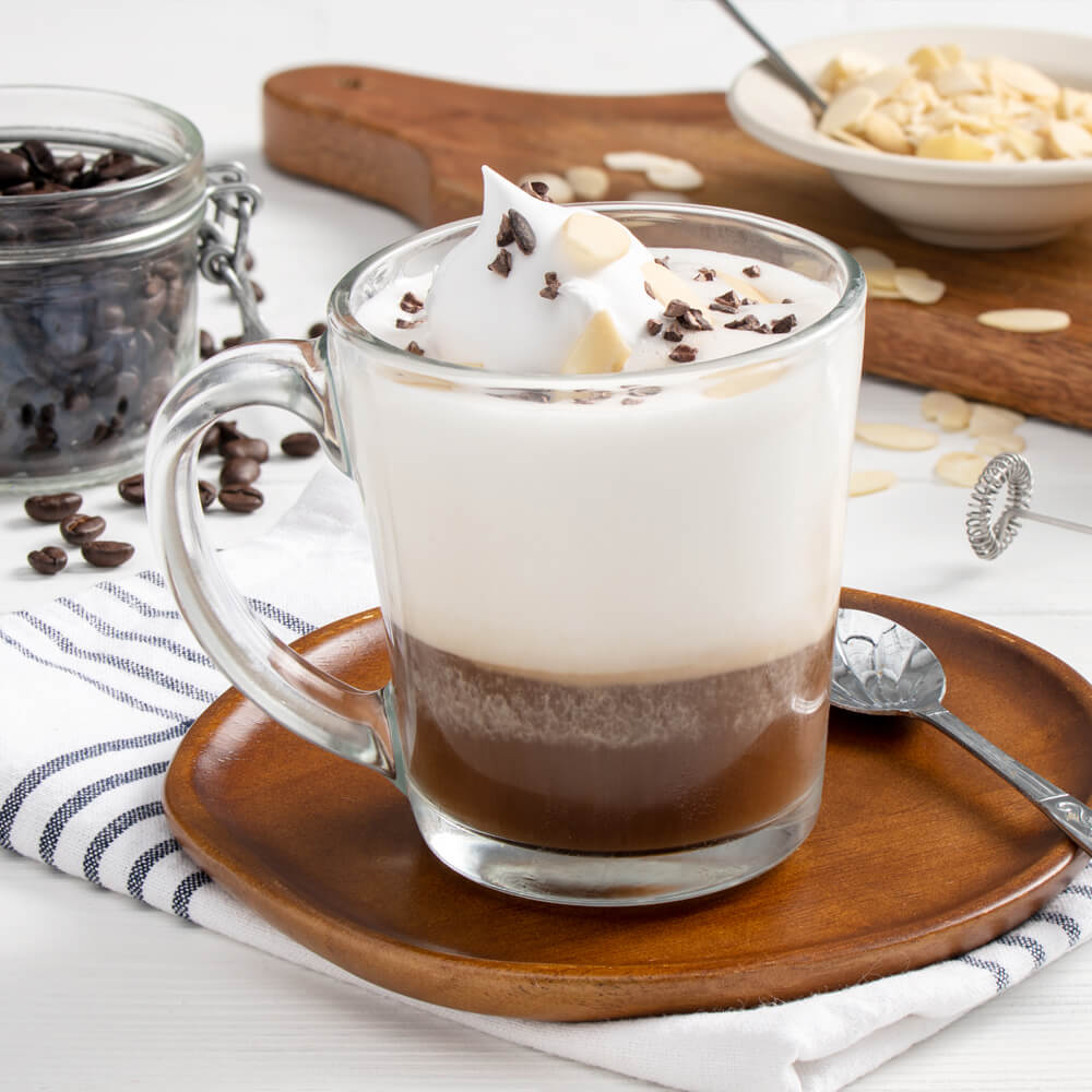 Receta de Café con leche de coco